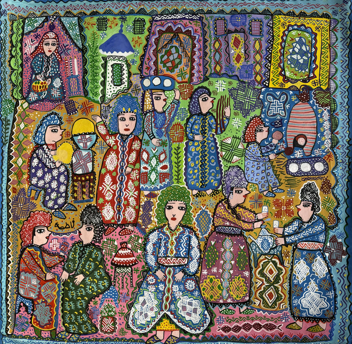 Fatima Diouani — Grand tableau acrylique