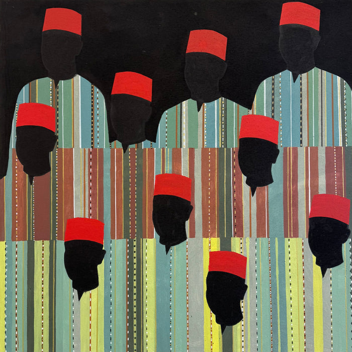 Grande œuvre en technique mixte XI — Mohamed Benhamza