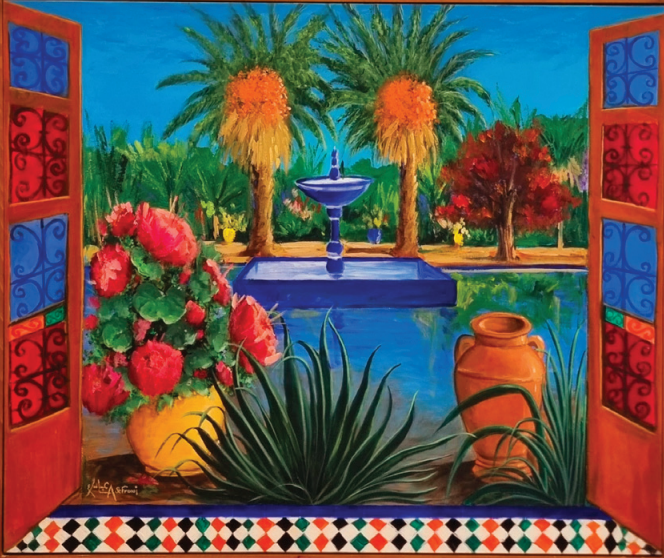 Large Mixed-Media Artwork — Abdessalam Sefraoui