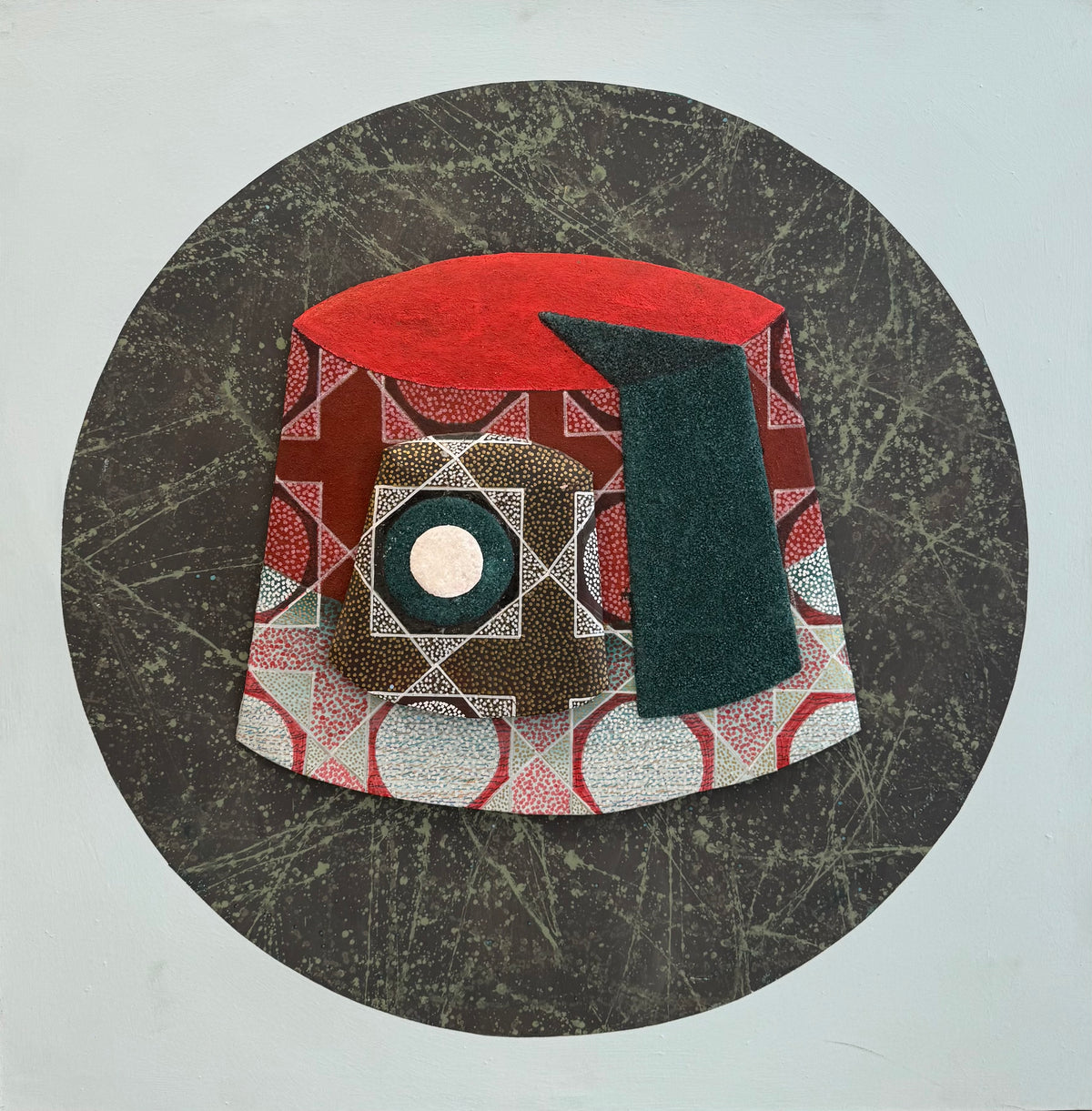 Large Mixed-Media Artwork IX — Mohamed Benhamza