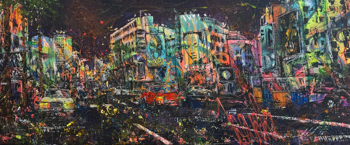 Cheaib El Barki — Grande œuvre en technique mixte, casablanca