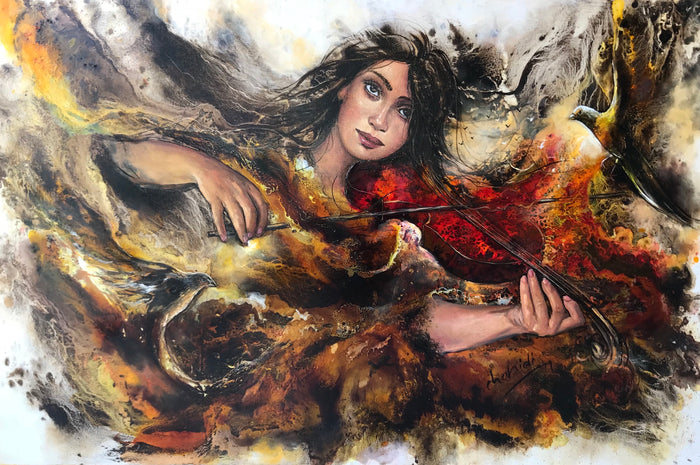 Abdelilah Chahidi — Grande œuvre en technique mixte